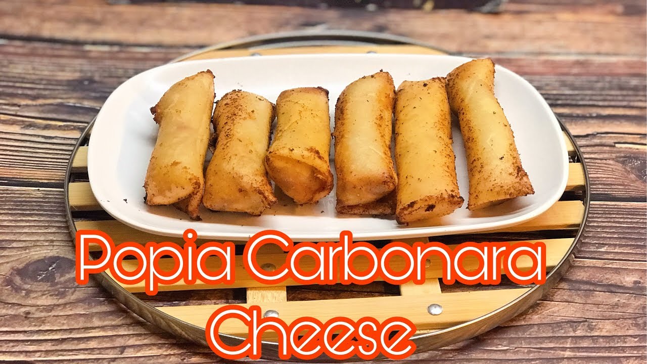 RESEPI POPIA CARBONARA CHEESE - YouTube