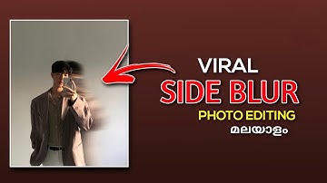 INSTAGRAM TRENDING PHOTO EDITING TUTORIAL | SIDE BLUR PHOTO EDITING | HEAD BLUR PHOTO EDITING