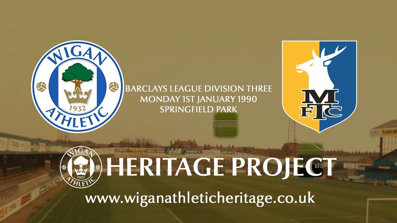 Wigan Athletic v Mansfield Town - Barclays League Division Three - Monday 1st January 1990