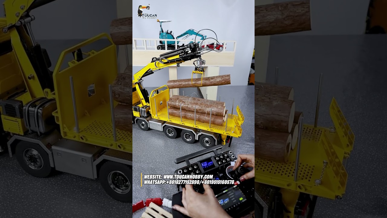 Attachments for the 10x10 hydraulic roll off crane dump truck in 1/14 scale 🤩 