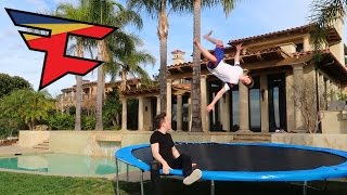 FAZE HOUSE TRAMPOLINE TRICKSHOTS!