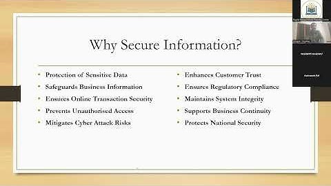 Webinar on Information Security: Why & How | 30 November 2025
