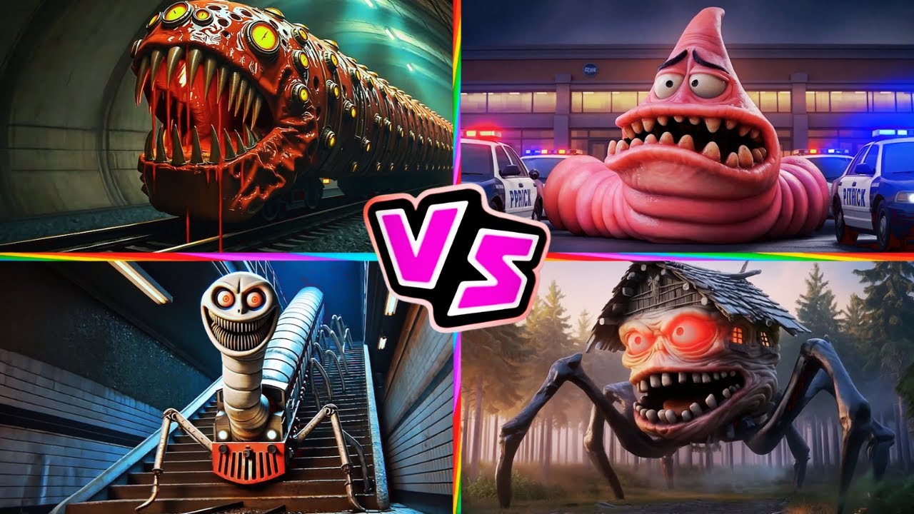 TRAIN EATER 🆚 PATRICK.EXE 🆚 Thomas Train 🆚 HOUSE HEAD 🎶 Tiles Hop EDM Rush