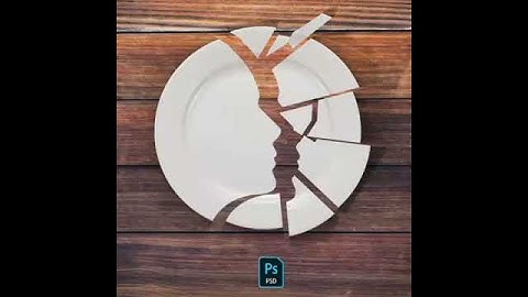 How to create face on broken plate effect with photoshop ⁣ ⁣Design by @theheybee