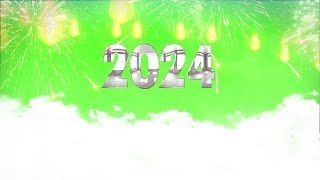 Ring in 2024 - Happy New Year Green Screen Background Video Effect for Unforgettable Celebrations!