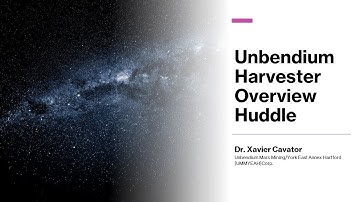 Mars Unbendium Mining Intro  - PSU MME 488 Design of Experiments