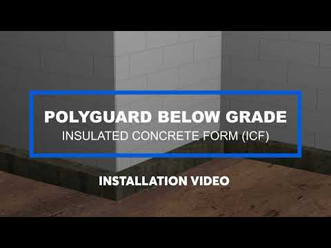 How to Install Polyguard WM40 Waterproofing Membrane for Below-Grade ICF Foundations