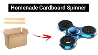 How to Make Fidget Spinner at Home With Cardboard | How to Make Spinner With Icecream Sticks