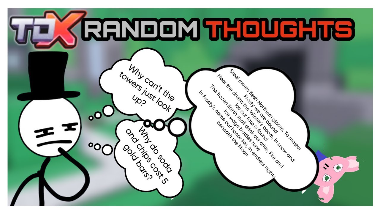 TDX Random Thoughts | TDX Roblox - YouTube