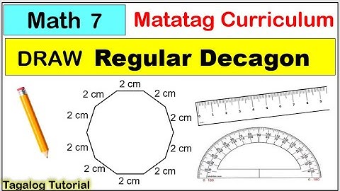 Math 7 How to draw regular decagon given its side measure #matatag #math7 #howtodraw #regulardecagon