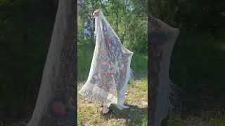 павловопосадский платок Весенний ручеёк