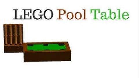 (TUTORIAL) LEGO Pool Table