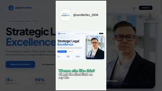 📥 DM for build a site with us. #WebDesigner #InterfaceDesign  #ModernUI #CleanDesign #advocate