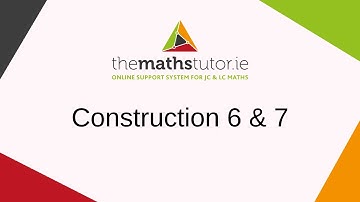 Constructions 6 & 7 Division of a line segment into 2, 3 or any number equal segments
