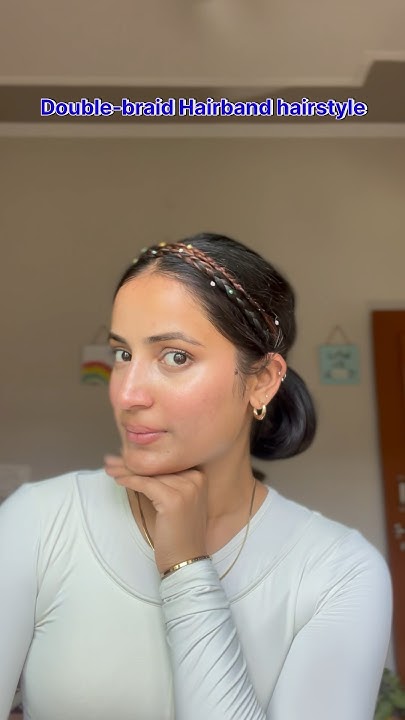  Double-braid Hairband hairstyle 🎀 #hairstyle #hairstyles # ...