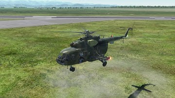 DCS Mi-8 Hip, low speed hover taxi and hovering practice