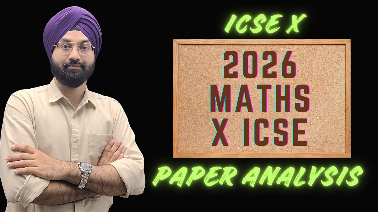 ICSE class 10 Maths question paper analysis 2026   #edutopper #icsemaths10   #gagansir