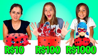 DECORANDO BOLO DE R$ 10 R$ 100 e R$1000 compilado