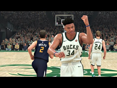 NBA 2K20 Gameplay Utah Jazz Vs Milwaukee Bucks NBA 10 9 2019 NBA 2K20 PS4 