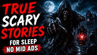 NO ADS 🛑 4 HOURS of  TRUE Scary Stories for Sleep | Relax Rain Sounds | Black Screen Ep.10