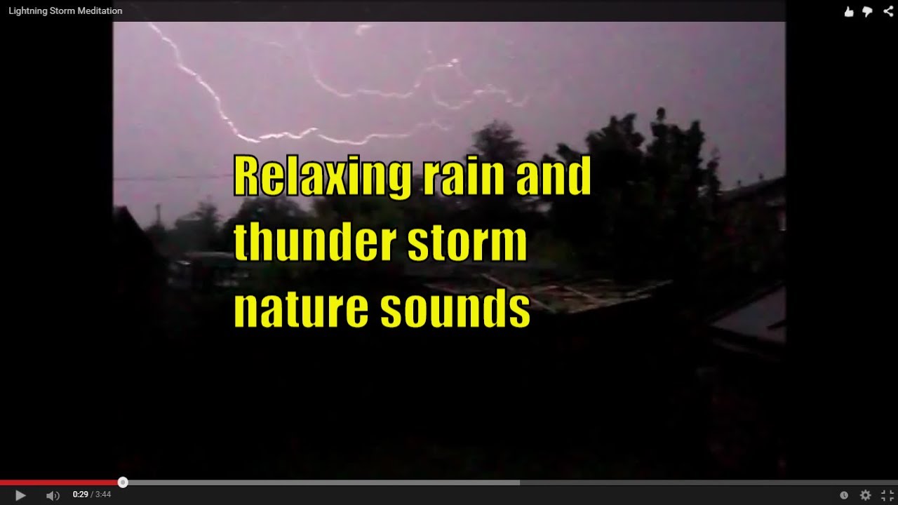 Watch Relaxing Rain and a Passing Thunder Storm Nature Sounds ASMR on YouTube Watch Relaxing Rain and a Passing Thunder Storm Nature Sounds ASMR on YouTube