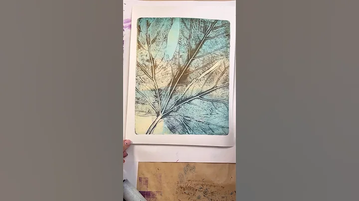 Botanical gel print #gelprinting #monoprint #gelpress
