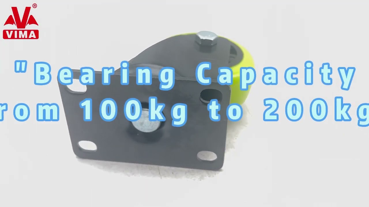 VMA Green Swivel PU PP Caster