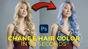 How to Change Hair Color in Photoshop 2025 (60 Seconds!) | Quick Edit