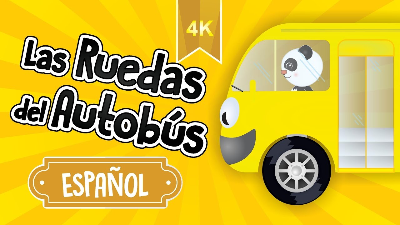 Las Ruedas Del Autobus Girando Van