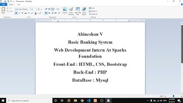 Basic Banking System || Web Development || Task 1 || GRIP JULY 2021 || The Sparks Foundation