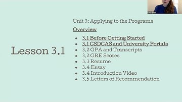 Prepared SLP: Unit 3.1 - Applying to Programs via CSDCAS