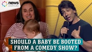 Mother and baby kicked out of comedy show