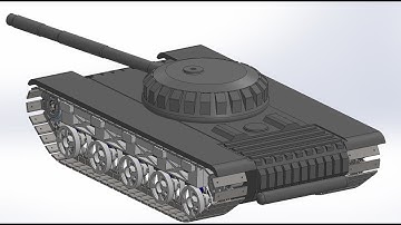 Continuous Track Chain Wheel - T72 Tank-Solidworks