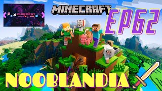 MINECRAFT - NOOBLANDIA - 😇PROYECTO BANDERAS TERMINADO  Y ZONA DE MIEL??😇 #62