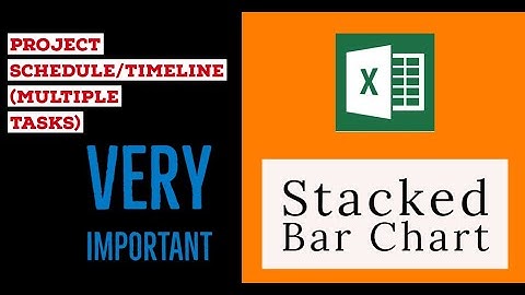 Stacked Bar Chart in MS Excel | Project Timeline | Multiple Tasks | Project Schedule | Project Plan
