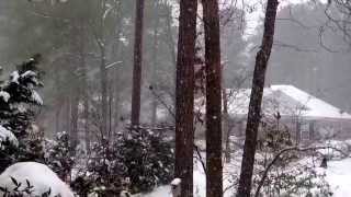 Snow in Pinehurst,NC 2/12/14