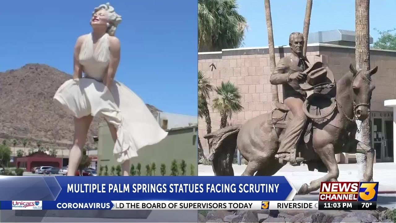 Palm Springs culture enthusiasts grapple with ‘Forever Marilyn,’ Frank Bogert statue ...