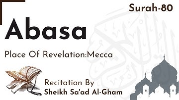 Surah  Abasa (He Frowned) | سورة عبس