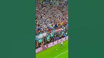 Thumbnail of coldest 🥶 fans bow down at King Lionel Messi 🙌🙌👑🇦🇷💙🤍 #lionelmessi #messi #fifaworldcup2022