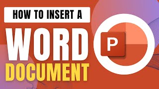 How To Insert A Word Document Into Powerpoint