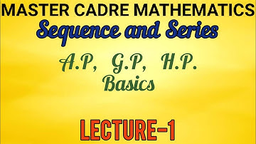 Master cadre Punjab Mathematics, Sequence and series