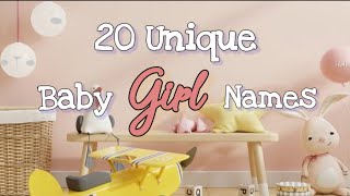 20 Unique Baby Girl Names || My Favorite Girl Names || 2021 || Philippines