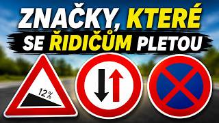 ZNAČKY, KTERÉ SE ŘIDIČŮM PLETOU! VÍTE, JAKÝ JE ROZDÍL?