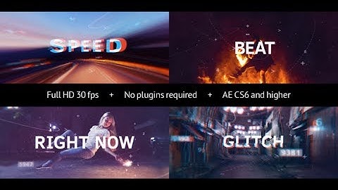 Stomp Glitch Opener | After Effects Template | Openers