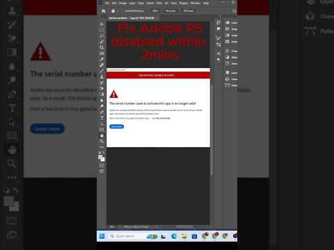Fix Adobe Photoshop & Illustrator License Disabled Issue | 2025 Quick Solution ! Learn with Chion
