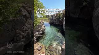 🌊 “Bu huzuru bir kere tadınca geri dönmek istemeyeceksin#doğalyaşam #aboneol #doğa #travel #keşfet
