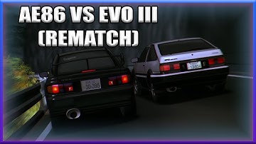 INITIAL D - AE86 VS EVO III (REMATCH) [HIGH QUALITY]