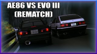 INITIAL D - AE86 VS EVO III (REMATCH) [HIGH QUALITY]