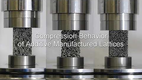 Compression Testing Additive Manufactured Materials