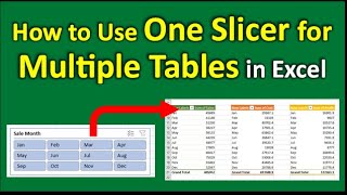 Master Excel Efficiency: How to Use One Slicer for Multiple Tables (2024 Tutorial) by Microsoft Office Tutorials 435 views 4 months ago 4 minutes, 12 seconds